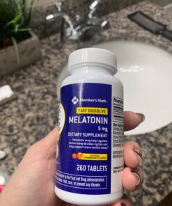 Natrol Melatonin 1mg, Strawberry-Flavored Dietary Supplement for Restful Sleep, 90 Fast-Dissolve Tablets, 90 Day Supply 31 71j6NlzmgL