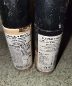 Milani Conceal + Perfect 2-in-1 Foundation + Concealer - Natural (1 Fl. Oz.) Cruelty-Free Liquid Foundation - Cover Under-Eye Circles, Blemishes & Skin Discoloration for a Flawless Complexion 02-Natural 30 71j6QmR8koL