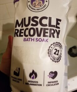 Coach Soak: Recovery Bath Soak - Absorbs Faster Than Epsom Salt Bath Soak for Pain – Rejuvenating Post Workout Magnesium Flakes -21 Minerals, Essential Oils & Bath Salts (Calming Lavender) Calming Lavender 3 Pound (Pack of 1) 36 71j6kOtXkQL