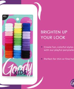 Alternative view of Goody Kids Ouchless Tiny Terry Ponytailers , Assorted Colors - Pain-Free Hair Accessories for Women, Girls, Babies and Teens - Perfect for Long Lasting Braids, Ponytails and More, 42 Count (Pack of 1)