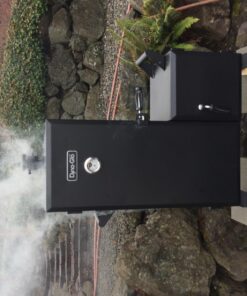 Dyna-Glo DGO1176BDC-D Vertical Offset Charcoal Smoker Standard Black 56 71j6xig4v3L