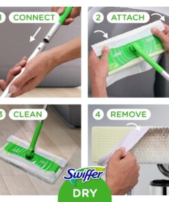 Swiffer Sweeper Heavy Duty Mop Pad Refills for Floor Mopping and Cleaning, All Purpose Multi Surface Floor Cleaning Product, 20 Count, 2 Pack Heavy Duty (20 Regular) 24 71j8BruRA2L
