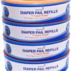 ChoiceRefill Compatible with Diaper Genie Pails, 4-Pack, 1080 Count 4 Count (Pack of 1) 26 71j8K8UqQL