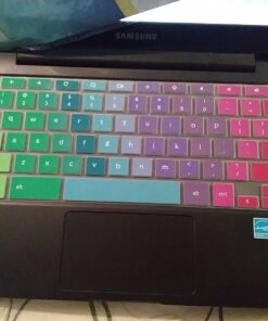 Keyboard Cover for Samsung Galaxy Chromebook Go 14" /Chromebook 4 3 2 XE310XBA XE500C13 XE501C13 XE500C12 11.6"/ Chromebook 4 15.6" XE350XBA /Chromebook Plus V2 XE520QAB XE521QAB 12.2 -Rainbow Rainbow 36 71j8O3hxDGL