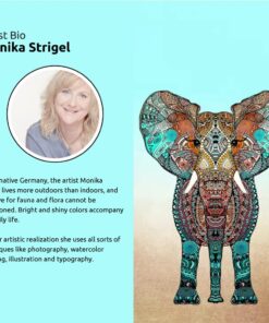 Artovida Artists Collective Insulated Neoprene Lunch Bag - Washable Soft Lunch Tote for Work and Picnic - Design by Monika Strigel (Germany) Elephant - Classic Monika Strigel Elephant 17 71j8ZXxOOPL