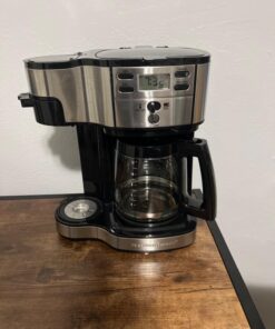 Hamilton Beach 2-Way 12 Cup Programmable Drip Coffee Maker & Single Serve Machine, Glass Carafe, Auto Pause and Pour, Black (49980R) 57 71j8mBOzUUL