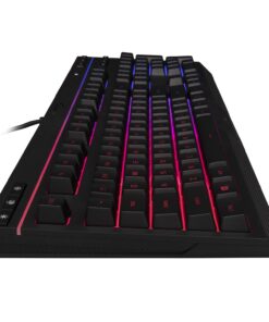 HyperX Alloy Core RGB – Membrane Gaming Keyboard, Comfortable Quiet Silent Keys with RGB LED Lighting Effects, Spill Resistant, Dedicated Media Keys, Compatible with Windows 10/8.1/8/7 – Black 24 71j95Js8MbL