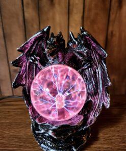 ANQIA Plasma Ball Lamp Touch Sensitive,Party Magical Electrostatic Red Color Crystal Ball for Halloween (Evil Dragon) 22 71jAC74Hw9L