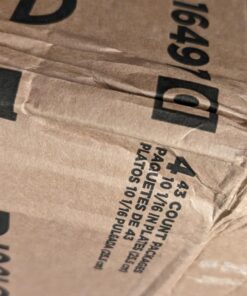 Dixie Ultra Paper Plates, 10 1/16 inch, Dinner Size Printed Disposable Plate, 172 Count (4 Packs of 43 Plates), Packaging and Design May Vary, Blue,White 27 71jAV2D5CIL