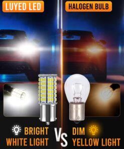 LUYED 1156 LED Bulb 2880 Lumens 6500K Xenon White Super Bright BA15S 1141 1003 7506 P21W LED Replacement for Backup Reverse Tail Brake Turn Signal Lights,Pack of 2 29 71jB2LSLMZL