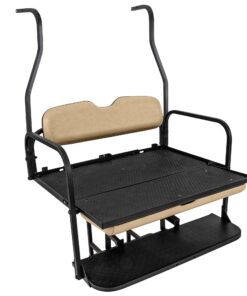 Alternative view of Gusto™ Club Car DS (2000.5 and UP) Golf Cart Flip Folding Rear Back Seat Kit - Buff