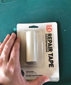 GEAR AID Tenacious Tape 3”x20” Fabric and Vinyl Gear Repair Tape, Quickly Fix Holes and Rips in Puffy Jackets, Rain and Snow Gear, Tents, Sleeping Bag and More, Off-White, 1 Pack 57 71jBt1tHc8L