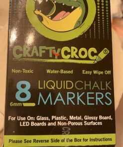 Liquid Chalk Markers for Blackboards - Use as Glass Window Markers, Mirror Pens, Blackboard or Chalkboard Markers - 8 Bold Neon Colors - Wet or Dry Erase Chalk Pens for Easy Clean Up Standard Ink 21 71jCOj5HWAL