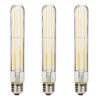 Leadleds T10 LED Light Bulbs 60 Watt Equivalent, 7.2" Long LED Bulb Edison Style E26 Medium Base, Dimmable Tubular Led Light for Yard, Bathroom, Kitchen, Home, Bar, 3-Pack 3 Pack