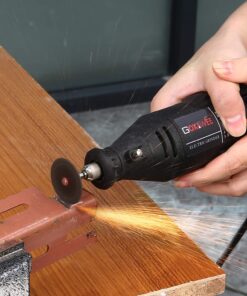 GOXAWEE Rotary Tool Kit with MultiPro Keyless Chuck and Flex Shaft -140pcs Accessories Variable Speed Electric Drill Set for Handmade Crafting Projects and DIY Creations Black 27 71jDL46xSNL