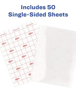 Avery 73601 Self-Adhesive Laminating Sheets, 9 x 12 Inch, Permanent Adhesive, 50 Clear Laminating Sheets 50 Sheets Regular 20 71jDOd4a0mL