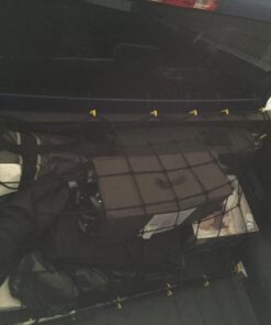 Grizzly Gear Automotive Large Bungee Cargo Net w 16 Durable Hooks - 7" Mesh Elastic Stretches to 7.5' x 5' - Compatible w All Pickup Truck Beds & Trailers - Heavy Duty, Weatherproof -Storage Made Easy Black 39 71jDqUS1 BL