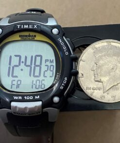 Timex Men's TW5M03400 Ironman Classic 100 Full-Size Black/Yellow 34 71jE 1HjZ2L