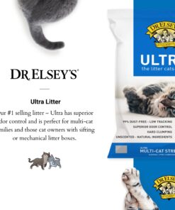 Dr. Elsey’s Premium Clumping Cat Litter - Ultra - 99.9% Dust-Free, Low Tracking, Hard Clumping, Superior Odor Control, Unscented & Natural Ingredients 22 71jFJ12LytL