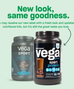 Vega Sport Premium Vegan Protein Powder, Berry - 30g Plant Based Protein, 5g BCAAs, Low Carb, Keto, Dairy Free, Gluten Free, Non GMO, Pea Protein for Women & Men, 1.8 lbs (Packaging May Vary) 19 Servings (Pack of 1) 18 71jFbQFduUL