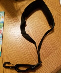 KUWAN Saxophone Neck Strap Soft Sax Leather strap Padded for Alto Sax Tenor Clarinet Baritone Soprano Horn Music Instrument (black) Black 17 71jFd3xFVQL