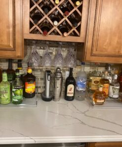 DecoBros Spice Rack 3 Tier Expandable Cabinet Spice Organizer Step Shelf Organizer (31.75~63.50 cm), Chrome 26 71jFoEFVAAL