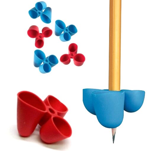 The Pencil Grip Writing CLAW, Large Size Grips, Blue And Red Grips, Set of 6 - TPG-21306