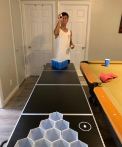 HEXCUP - Reusable Party Pong Cup Set by PartyPong - 22 Reusable Cups, 3 Balls, & Plastic Game Card 32 71jHkg9ccyL