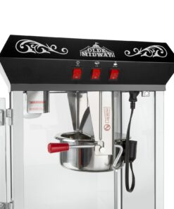 Olde Midway Bar Style Popcorn Machine Maker Popper with 8-Ounce Kettle - Black 8 oz. Kettle 31 71jI5e1claL