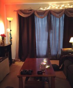 Elegant Comfort Lightweight Sheer Voile Window Scarf Valance - 216 Inch Long - 1 panel Long Sheer Curtain for Living Room, Event Decor, Bedroom, (1 Piece) 55" X 216'' Long, White 25 71jIIXeByML