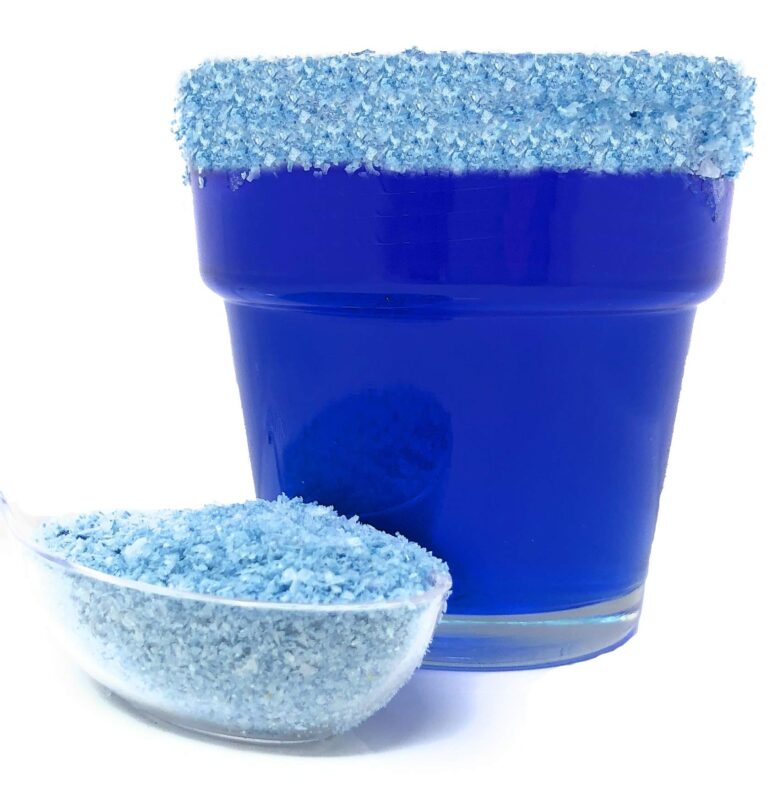 Snowy River Blue Cocktail Salt - Naturally Colored Margarita Salt, Margarita Rimmer, Beverage Rimmer, Cocktail Rimming Salt, Decorative Salt, Kosher (4oz Bag) 4oz Bag