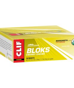 CLIF BLOKS - Margarita Flavor with 3X Sodium - Energy Chews - Non-GMO - Plant Based - Fast Fuel for Cycling and Running - Quick Carbohydrates and Electrolytes - 2.12 oz. (18 Count) Margarita w/ Sea Salt 19 71jIi7hmm1L