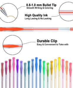 Lineon Gel Pens 108 Colours Gel Pen Set for Adult Colouring Books Art Markers 33 71jJHqz1aYS