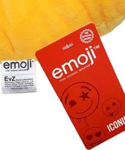 Alternative view of EvZ Emoji Heart Eyes Face Emoticon Cushion Stuffed Plush Soft Pillow, Official Certified, 32cm Yellow