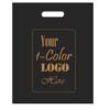 100 Black Frosted Merchandise Bag, 12"x15" with Die Cut Handle, No Gusset, 2.0 Mil. Custom Printed Black 12"x15" 15 71jLhjmBpNL