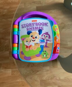 Fisher-Price Laugh & Learn Musical Baby Toy, Storybook Rhymes, Electronic Learning Book With Lights & Songs For Ages 6+ Months 16 71jLxrAjGdL