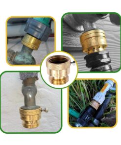 Litorange 2 Pack Brass 3/4" Inch GHT Hose Bibb Connector Backflow Preventer Vacuum Breaker 2 Pack Vacuum Breaker 13 71jM7dEZpFL