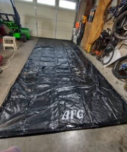 AutoFloorGuard AFG7918 MidSize Heavy Duty Garage Floor Mat for Under Car for Rain, Ice, and Mud with Stay-Put Corner and Telescoping Squeegee Mid-Size 34 71jMI1PcAgL