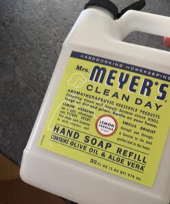 Mrs. Meyer's Clean Day Liquid Hand Soap Refill, Cruelty Free and Biodegradable Formula, Lemon Verbena Scent, 33 oz 32 71jNhBoCZXL
