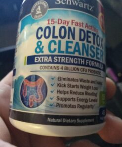 Colon Cleanser and Detox for Weight Loss & Digestive Support - 15 Day Fast-Acting Extra Strength Cleanse with Probiotic Fiber Plus Noni for Constipation Relief & Bloating Support, Non-GMO, 45 Count 29 71jNuZKUIiL
