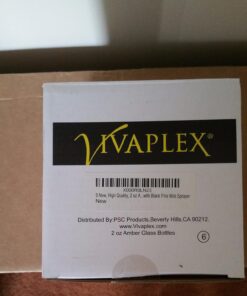 Vivaplex, 6, Amber, 2 oz Glass Bottles, with Black Fine Mist Sprayers 27 71jOrazOiBL