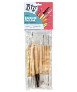 Pottery Tool Kit -11-Piece 21-Tool Beginner's Clay Sculpting Set, Clay, Wood Carving, Ceramic Art Project Accessories for School, Classrooms, Kids/Adults,Great Birthday Gift Holiday Craft Activity 34 71jOypN PNL
