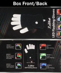 Luwint Light Up Toys, Kids LED Glow Gloves, Fun for Boys Girls Age 5-7 8-12, Cool Gifts for Autistic Children Birthday Party Christmas Stocking Stuffers, 6 Flashing Modes 24 71jPAOxBxzL