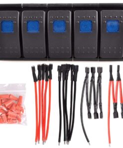AutoEC 12V 16A On/Off Light Rocker Reset Switch For Carling Boat Car With Switch Panel (Pack Of 5 Blue) Pack Of 5 9 71jPGYdxnRL