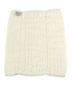 Organic Cotton Blend Prefold Cloth Diapers by OsoCozy (6 Pack) - 70% Rayon from Bamboo Fibers, 30% Organic Cotton. Eco-Friendly, Absorbent & Soft - Traditional Small 7-15 lbs. Small Size 1 - Fits 7-15 Pound 10 71jPLUMUO6L