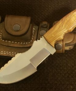 Ottoza Handmade D2 Steel Tracker Knife - Survival Knife - Camping Knife - Outdoor Knife - D2 Tools Steel Hunting Knife with Sheath Horizontal Carry Fixed Blade Knife No:116 Classic 44 71jPQx9GEKL