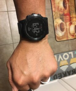 Garmin fenix 5X Plus, Ultimate Multisport GPS Smartwatch, Features Color Topo Maps and Pulse Ox, Heart Rate Monitoring, Music and Contactless Payment, Black with Black Band 36 71jPxpTLcAL