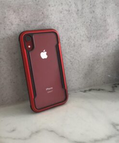 Raptic Shield, Compatible with Apple iPhone XR (Formerly Defense Shield) - Military Grade Drop Tested, Anodized Aluminum, TPU, and Polycarbonate Protective Case for Apple iPhone XR, Red 51 71jQOFF7nvL