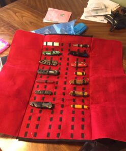 UNITED CUTLERY Large Knife Roll - PVC Exterior, Felt Interior, Carrying Handle, Holds Up to 50 Knives of Different Sizes, Quick-Release Buckle Straps 29 71jR5oIgAFL