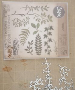 Sizzix 661206 Thinlits Die Set, Garden Greens by Tim Holtz (9/Pack) Original Version 26 71jRRlK5LEL